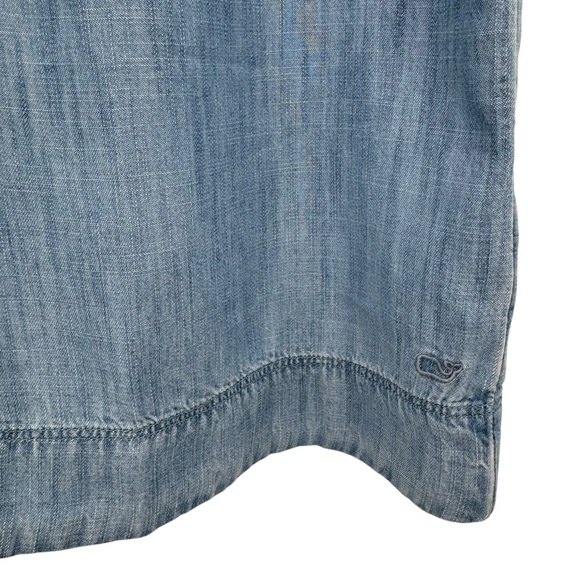 Vineyard Vines Margo Chambray Shirt Dress Blue Mirage XL - Picture 3 of 8
